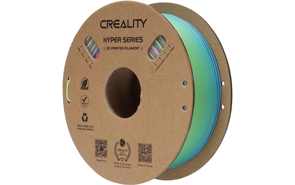 Creality Filament PLA Hyper, arc-en-ciel, 1.75 mm, 1 kg