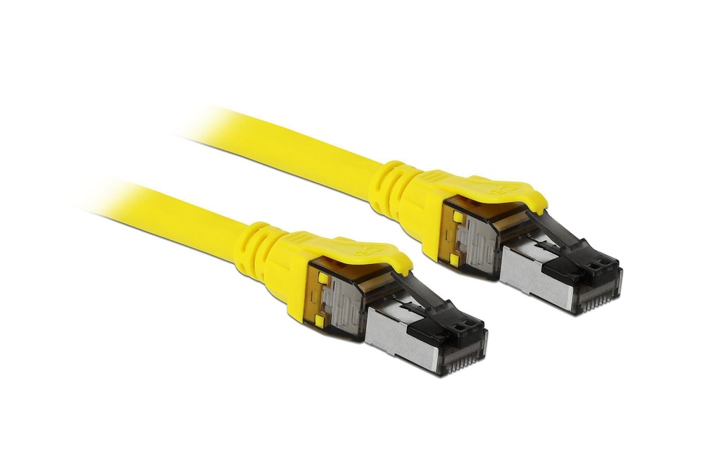 Delock Câble patch RJ-45 - RJ-45, Cat 8.1, S/FTP, 3 m, Jaune