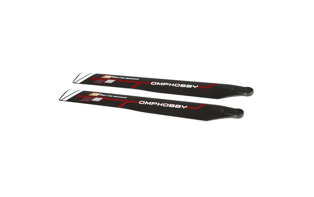 OMPHobby Pales du rotor principal Rouge M1 Evo