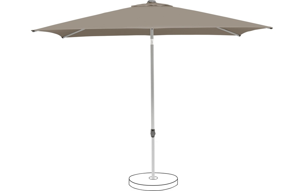 Suncomfort by Glatz Parasol Pop Up 250 x 200 cm, taupe clair