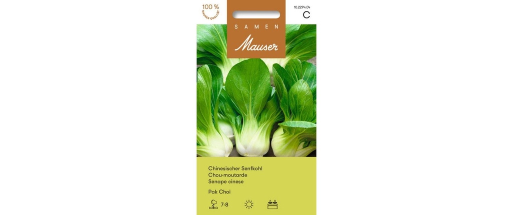 Samen Mauser Semence Pak Choi Moutarde chinoise au chou