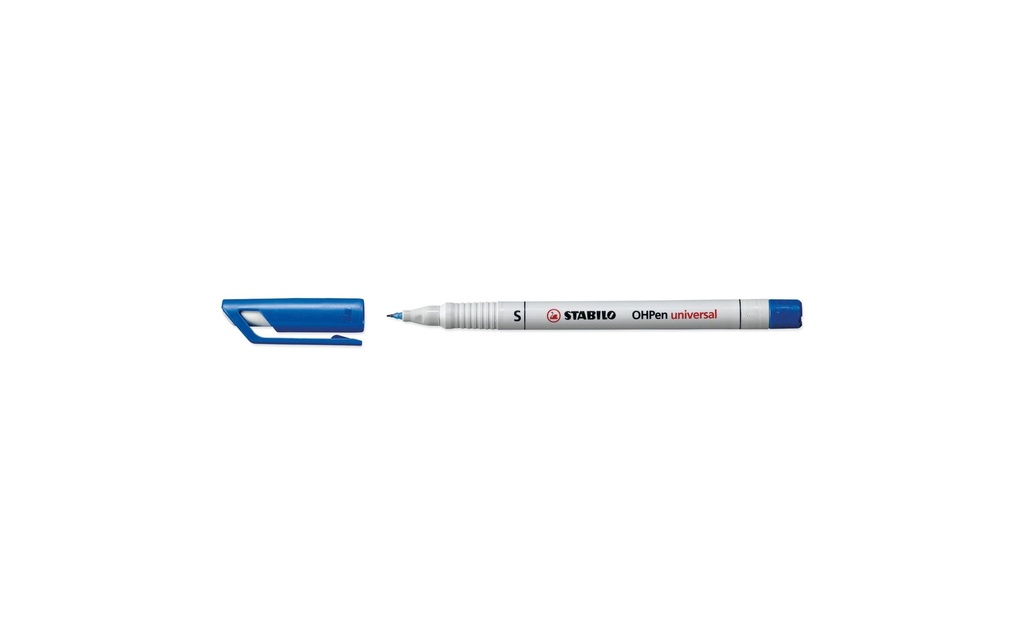 STABILO Stylo à feuilles OHPen Universal Bleu, 10 pièces