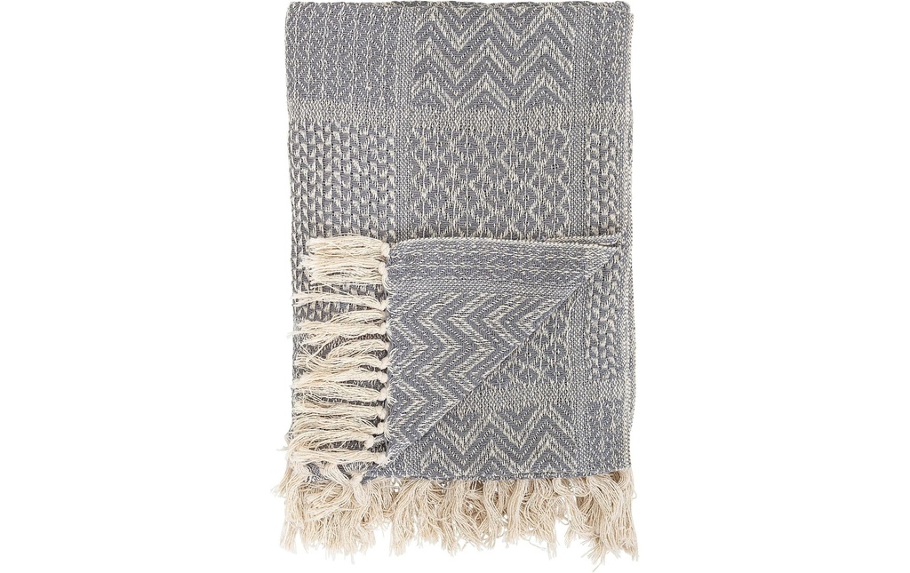 Bloomingville Couverture Rodion 130 x 160 cm, Gris