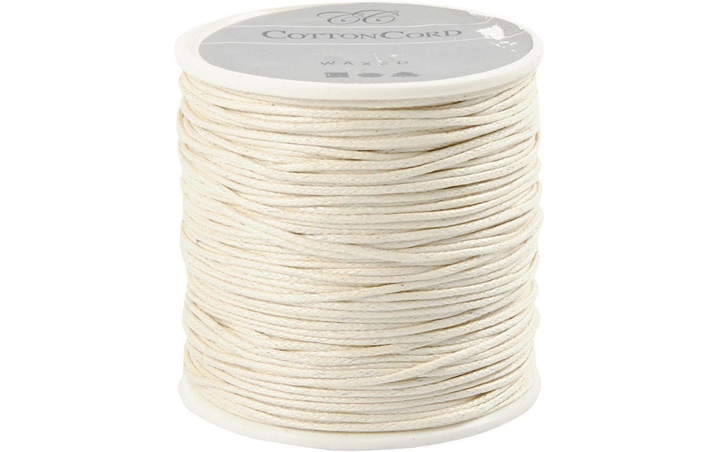 Creativ Company Bande en coton 1 mm ciré