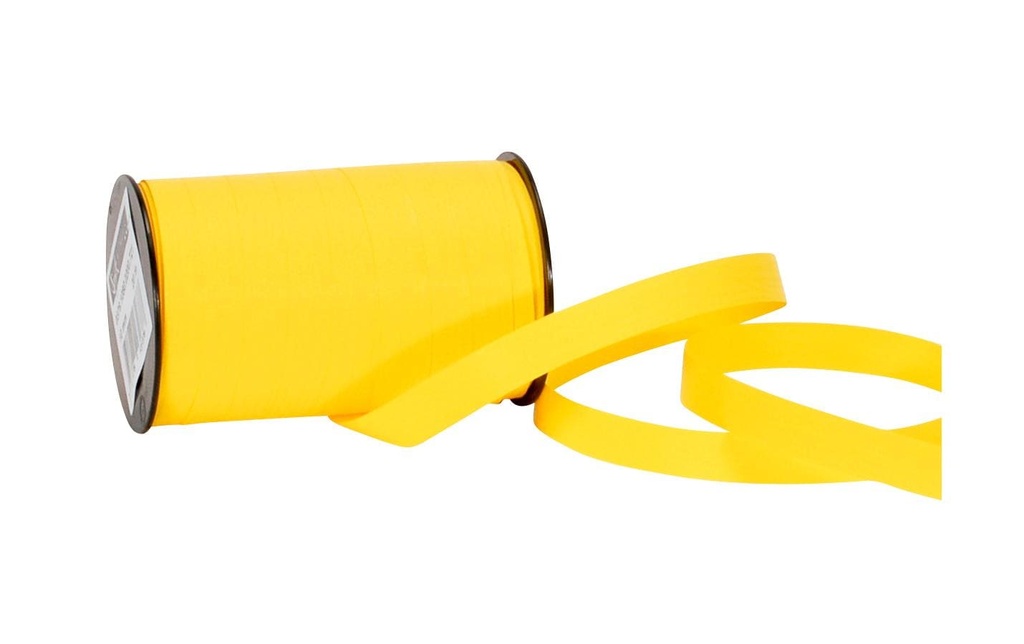 Spyk Ruban cadeau Poly Matt 10 mm x 20 m, Jaune