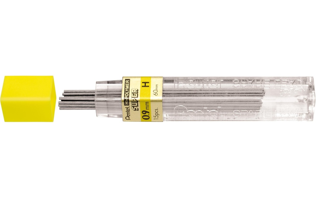 pentel Mine de crayon Hi-Polymer Super 0.9 mm, H