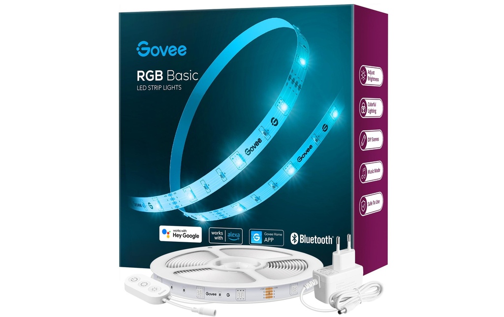 Govee Bande LED Basic Wi-Fi + Bluetooth, 5 m, RGB