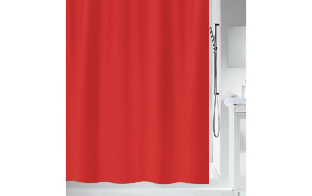 spirella Rideau de douche Primo 180 x 200 cm, Rouge