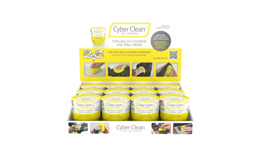 Cyber Clean Kits de nettoyage Modern Cup Présentoir de 12 pièces