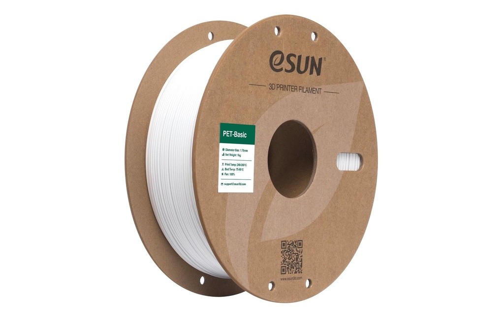 eSun Filament PET Basic Blanc 1.75 mm 1 kg