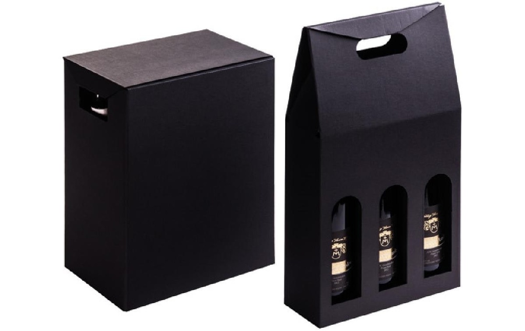 Brieger Sac à bouteilles Vin Ligne Noire Noir