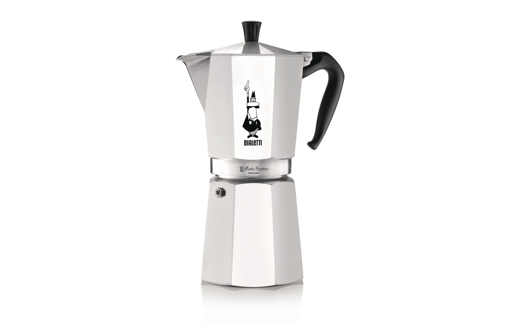 Bialetti Cafetière italienne Moka Express 12 tasses, Argenté