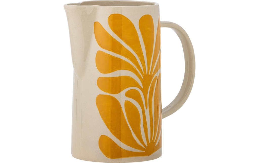 Bloomingville Cruche Fauni 2.16 l, Jaune/Blanc