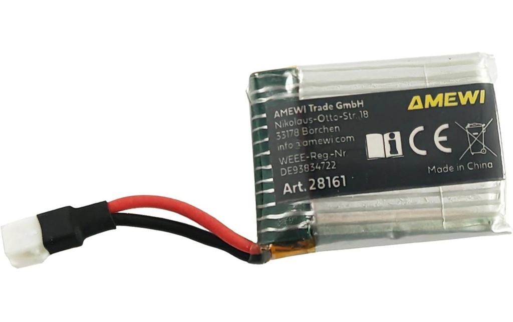 Amewi Batterie RC LiPo 1S 3.7 V 500 mAh 25C JST-Molex