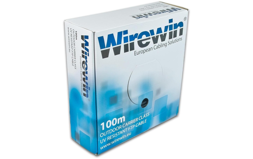 Wirewin Câble de renvoi VKBOX OUTDOOR 100.0 Cat 5e, FTP, 100 m, Noir