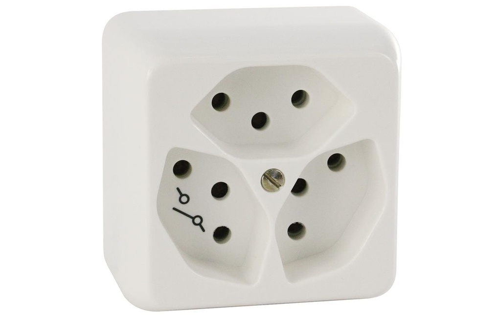Mica Prises en saillie 3x T13  commutable