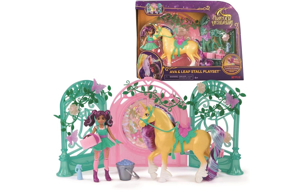 Spinmaster Set d'écurie Unicorn Academy Ava et Leaf
