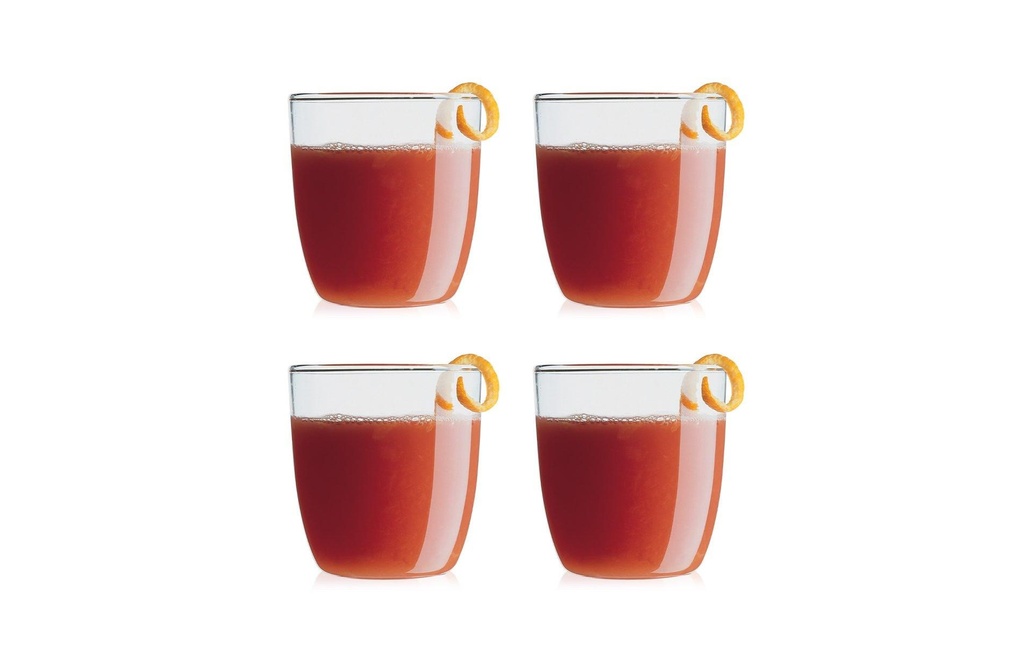 Bodum Verre Kvadrant 4 pièces Transparent, 0.2 l