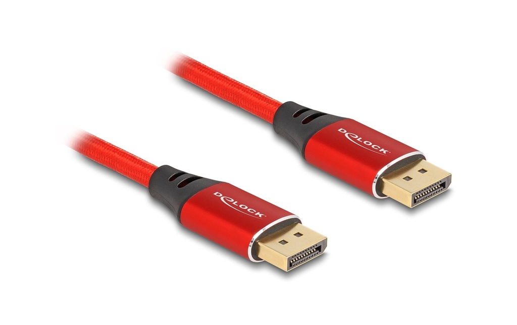 Delock Câble 16K 60 Hz DisplayPort - DisplayPort, 2 m, Rouge