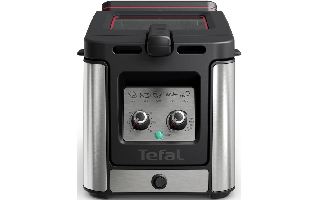 Tefal Friteuse Clear Duo FR600DCH 3.5 l, Noir/Argenté