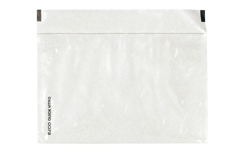 ELCO Pochette pour documents Quick Vitro C6 Transparent, 250 pièces