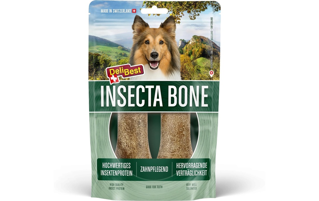 DeliBest Produit à mâcher  InsectaBone Small, 2 x 60 g