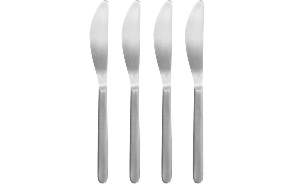 Blomus Coltello da burro Stella 4 pièces, Argenté