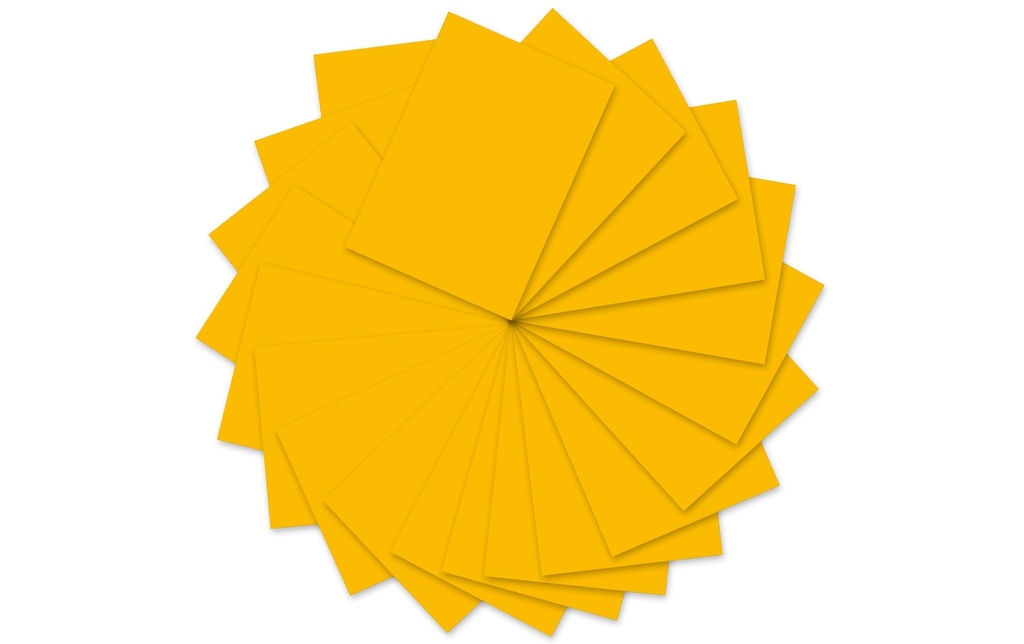 URSUS Papier coloré A4, 130 g/m², 100 feuilles, jaune maïs