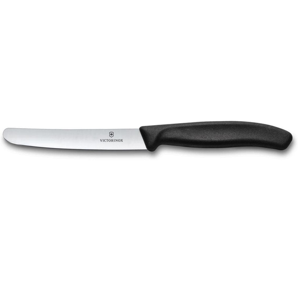 Victorinox Couteau de table Swiss Classic Noir, 11 cm