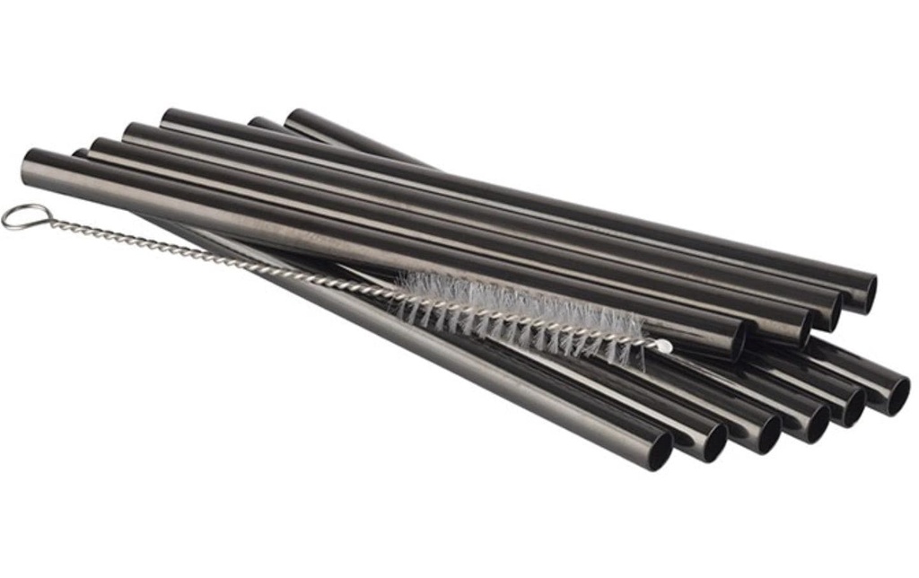 APS Paille Lot de 11, 15 cm, anthracite