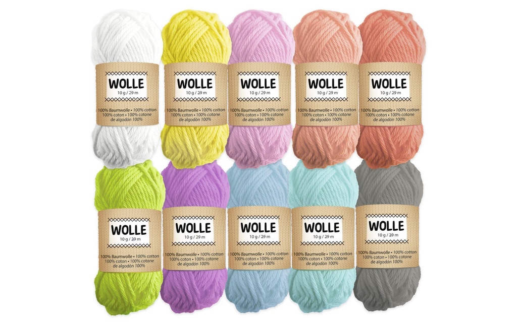 URSUS Laine 29 m Pastell, 10-teilig
