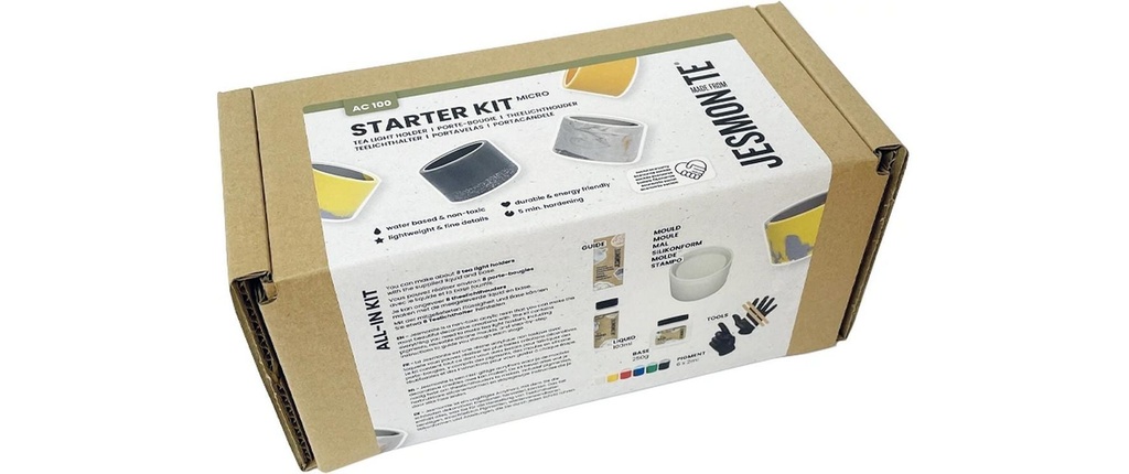 Jesmonite Matière à modeler Kit de bricolage Moulage Porte-bougies à réchaud
