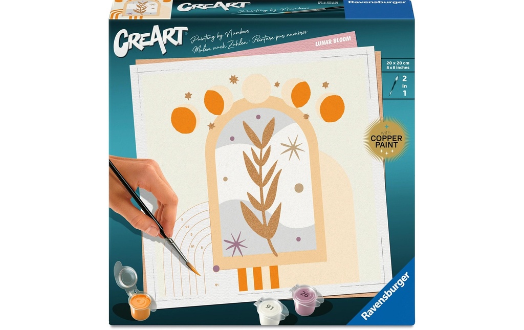 Ravensburger Peinture par numéros CreArt Fleur de lune 20 x 20 cm