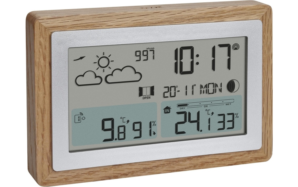 TFA Dostmann Station météo Chêne Marron