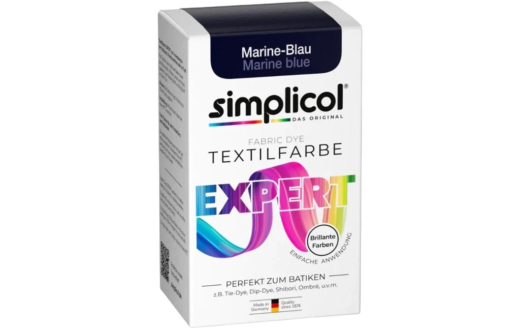 Simplicol Peinture pour textile Expert Bleu marine, 150 g