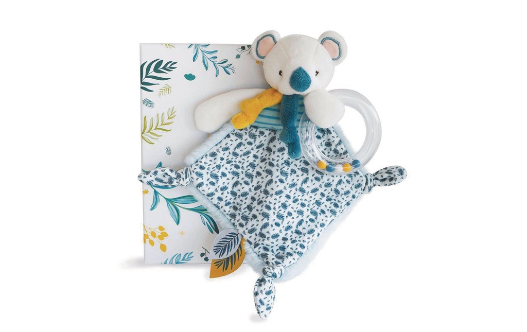 DouDou et compagnie Coffret cadeau Hochet Koala avec peluche 22 cm