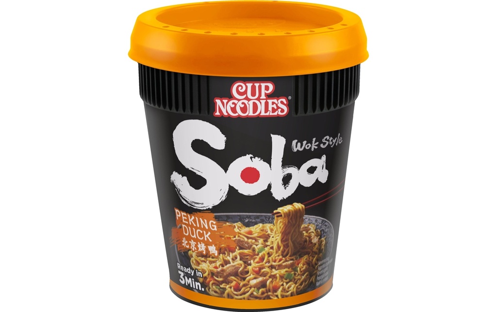 Nissin Food Gobelet Soba Cup Nouilles Canard de Pékin 87g