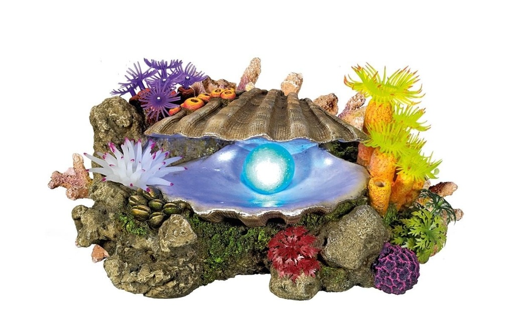 Nobby Aqua Ornaments Coquille avec plantes LED