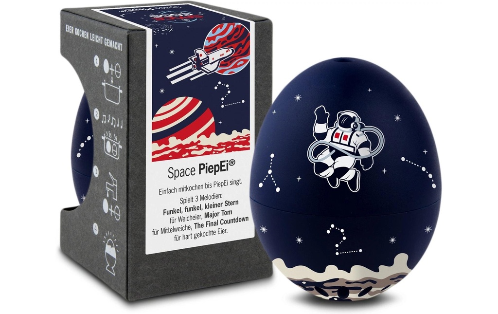PiepEi Minuteur de cuisine Espace chantant, Bleu foncé