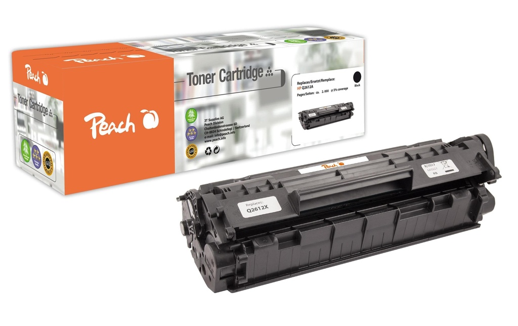 Peach Toner HP Nr. 12X (Q2612X) noir