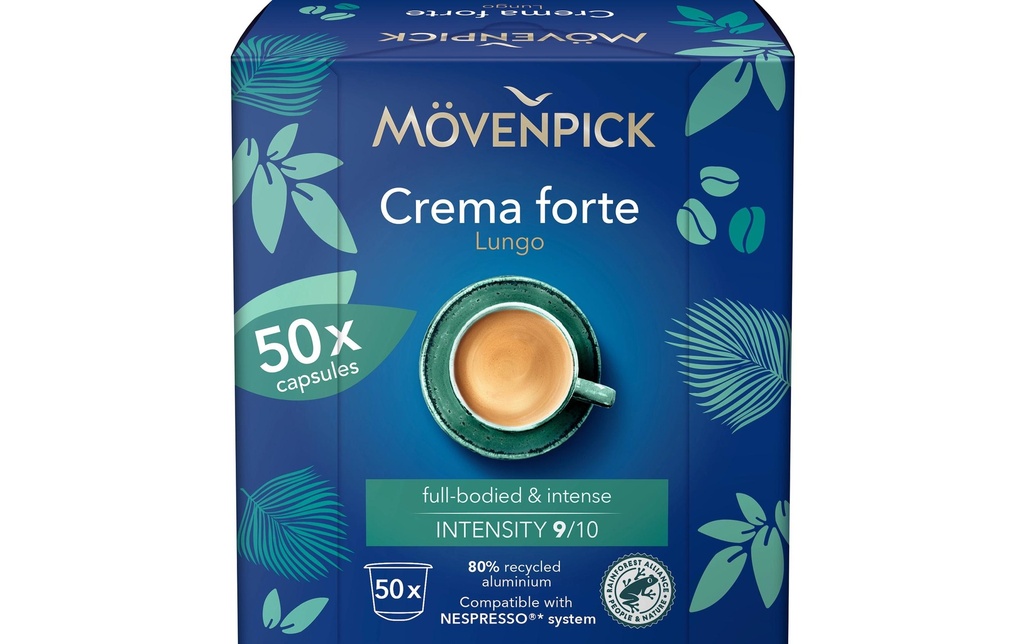 Mövenpick Capsules de café Crema Forte 50 pièces