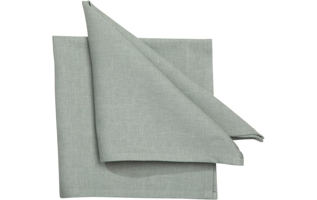 Pichler Serviette en tissu Pure 45 cm x 45 cm, 6 Pièce/s, Vert/Jade
