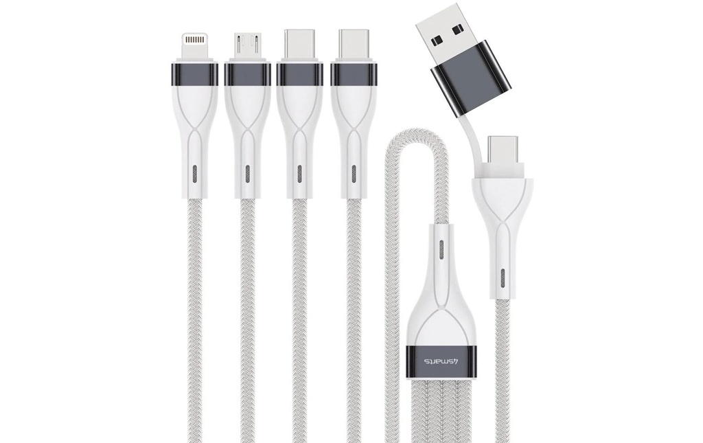 4smarts Câble de charge multiple USB-C/A 4in2 0.25 m