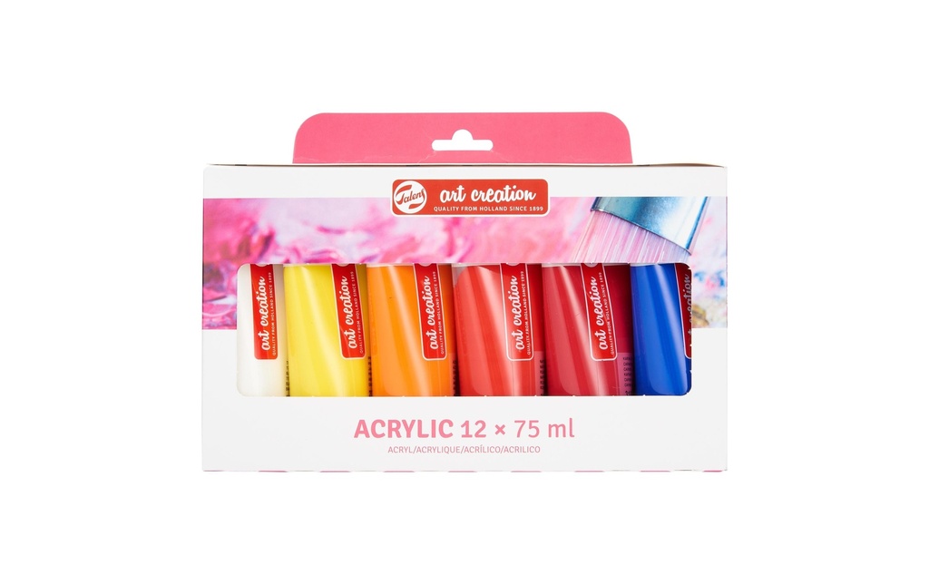 Talens Peinture acrylique Jeu de 12, multicolore