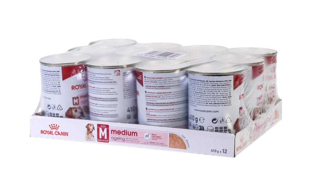 Royal Canin Alimentation humide Mousse moyenne de vieillissement, 12 x 410 g