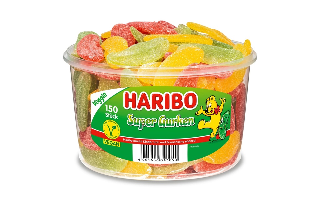 Haribo Bonbons gommeux Super concombre 1350 g