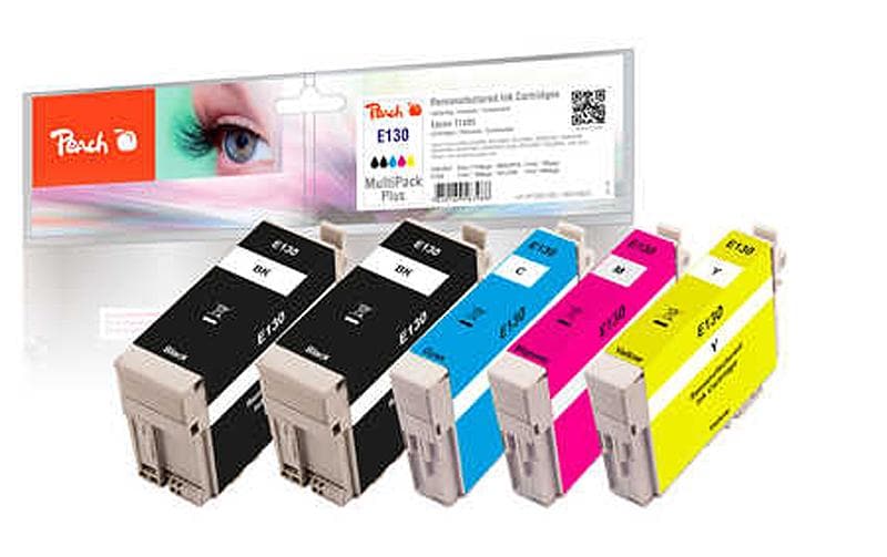 Peach Encre Epson T1305 2x BK, 1x chaque C,M,Y