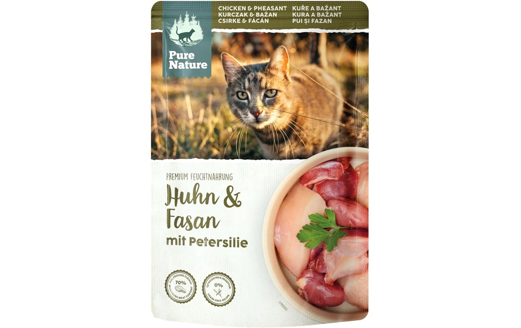 Pure Nature Alimentation humide Poulet&Fasan, 85 g