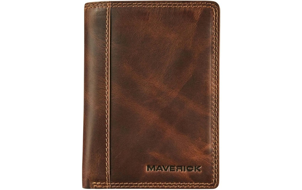 Maverick Portefeuille Original Compact 9 x 12.3 cm, marron
