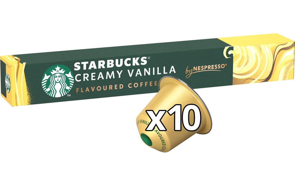 Starbucks Capsules de café Creamy Vanilla by Nespresso Flavoured 10 pièces